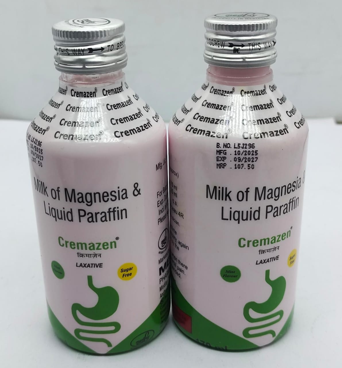 Milk of Magnesia & Liquid Paraffin